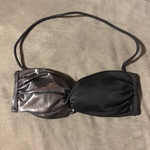 Victoria’s Secret Metallic strapless bikini top